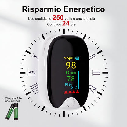 Pulsossimetro portatile da dito a LED - Assistenza sanitaria
